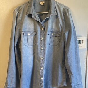 J. Crew Light Blue Denim Shirt